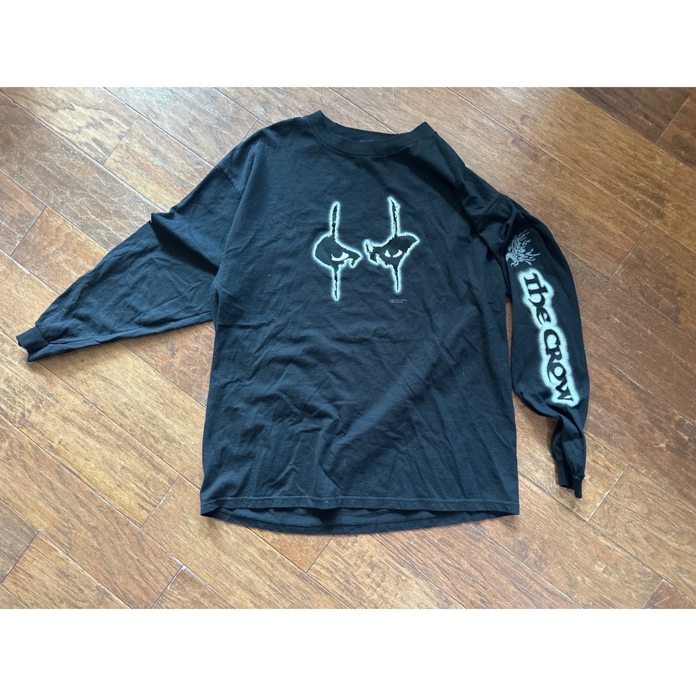 Vintage 2000 The Crow Movie Promo Long Sleeve Shirt Delta Pro Weight Black XL